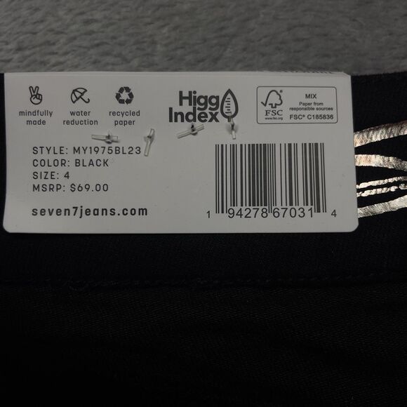 Seven7 Tummyless High-Rise Skinny Size 4 Jeans With Inner Slimming Control Panel - Picture 12 of 14